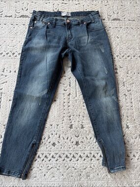 One Teaspoon Men's Distressed Indigo Skinny Jeans